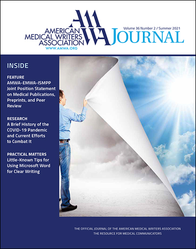 AMWA Journal Cover Image V36 N2